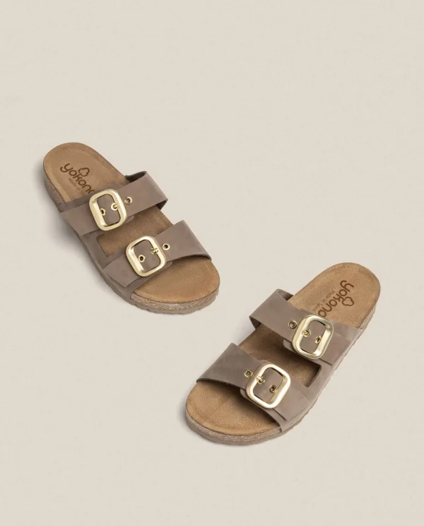 Yokono Flat Sandal JERBA-136 Brown Best Sale
