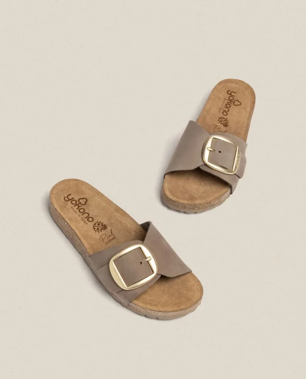 Yokono Flat Sandal JERBA-114 Brown Best Sale