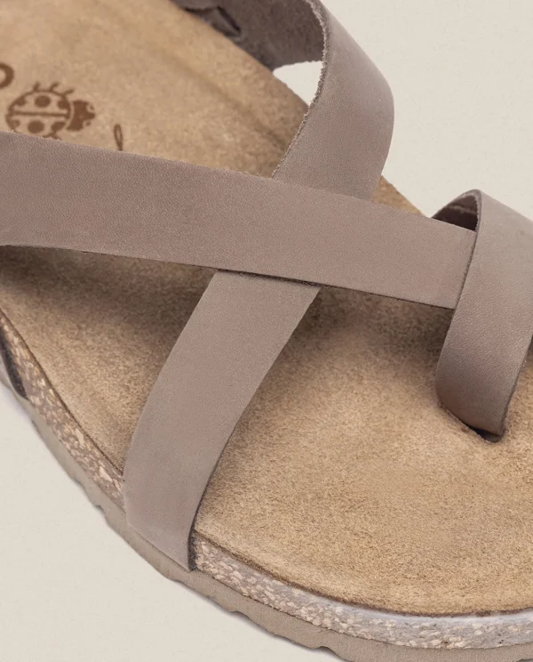 Yokono Flat Sandal JERBA-718 Brown Clearance