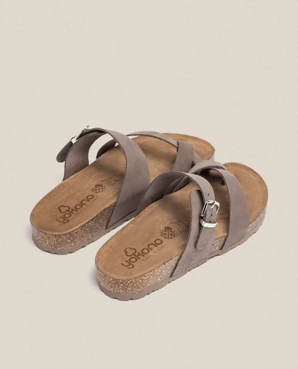 Yokono Flat Sandal JERBA-091 Brown Outlet