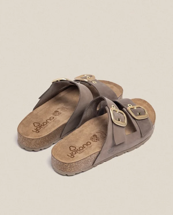 Yokono Flat Sandal JERBA-136 Brown Best Sale