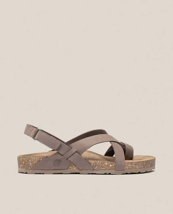 Yokono Flat Sandal JERBA-718 Brown Clearance