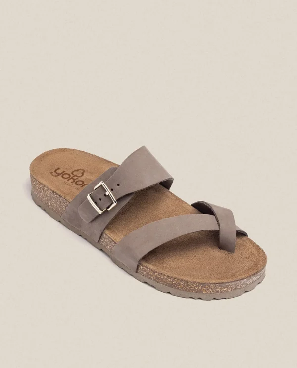 Yokono Flat Sandal JERBA-091 Brown Outlet