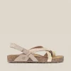 Yokono Flat Sandal JERBA-718 Gold Sale