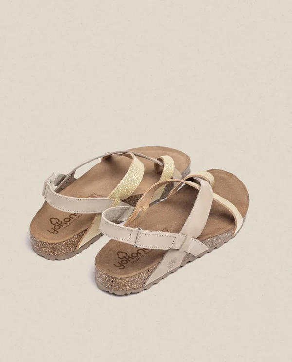 Yokono Flat Sandal JERBA-718 Gold Sale