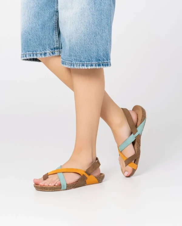 Yokono Flat Sandal JERBA-091 Orange Cheap