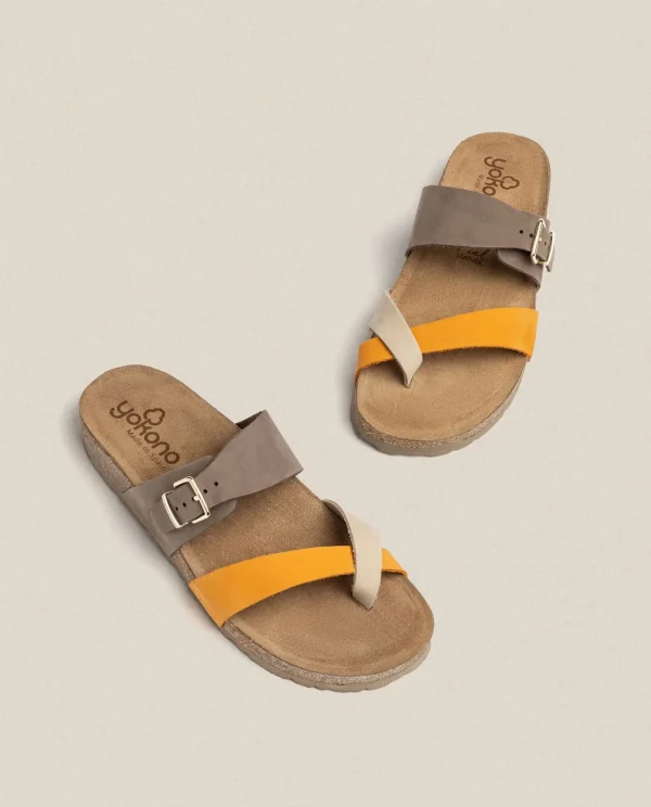Yokono Flat Sandal JERBA-091 Orange Outlet