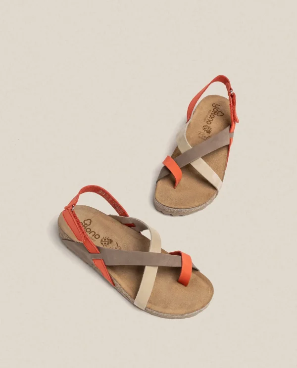 Yokono Flat Sandal JERBA-718 Red Discount