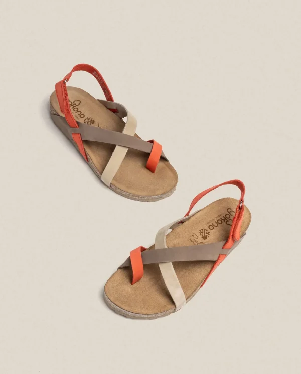 Yokono Flat Sandal JERBA-718 Red Discount