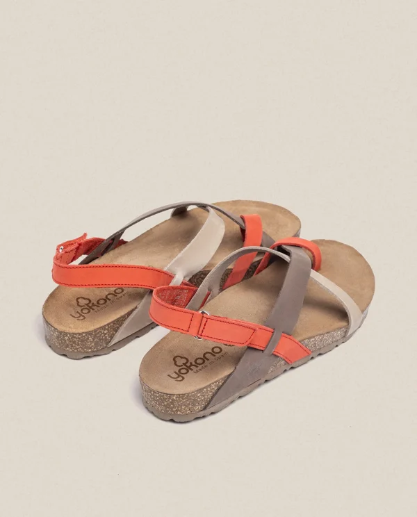 Yokono Flat Sandal JERBA-718 Red Discount