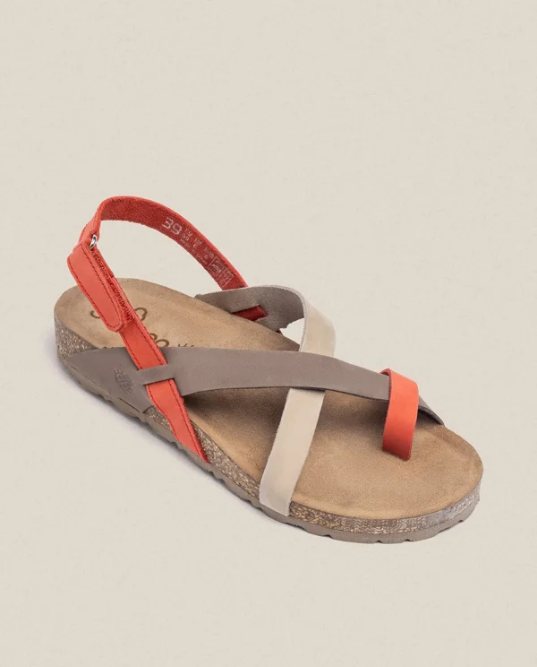 Yokono Flat Sandal JERBA-718 Red Discount