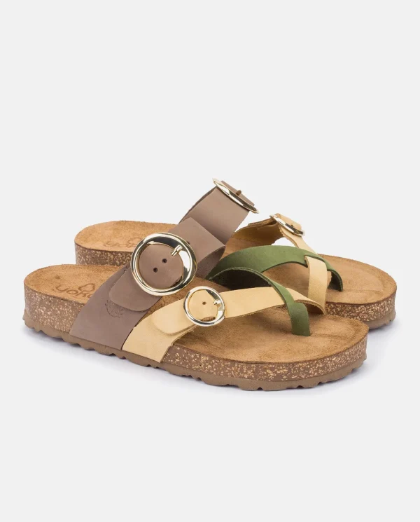 Yokono Flat Sandal JERBA-122 Yellow Sale
