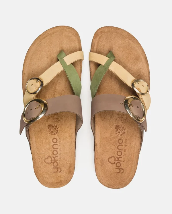Yokono Flat Sandal JERBA-122 Yellow Sale