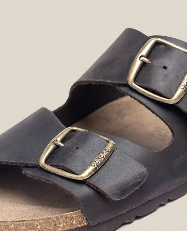 Yokono Flat Sandal MACAM 150 Brown Discount