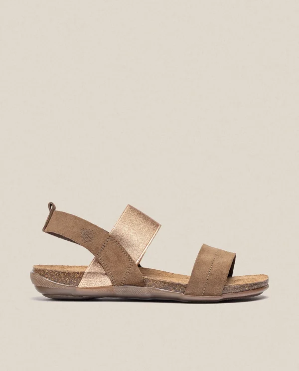 Yokono Flat Sandal MANACOR-001 Brown Discount