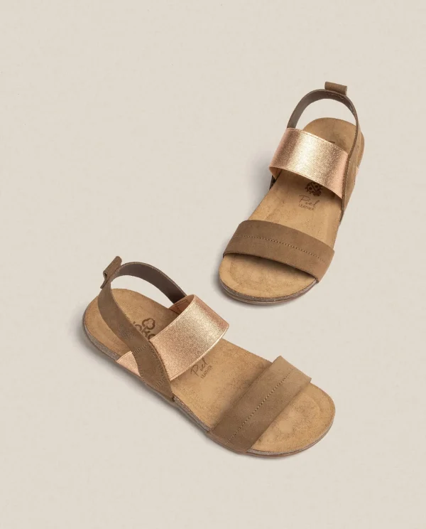 Yokono Flat Sandal MANACOR-001 Brown Discount