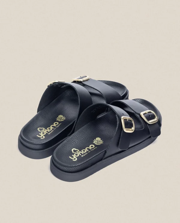 Yokono Flat Sandal MORENA-004 Black Flash Sale