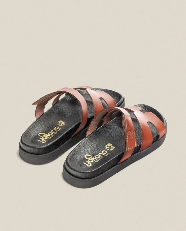 Yokono Flat Sandal MORENA-125 Brown Online