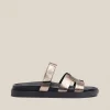 Yokono Flat Sandal MORENA-125 Grey Fashion