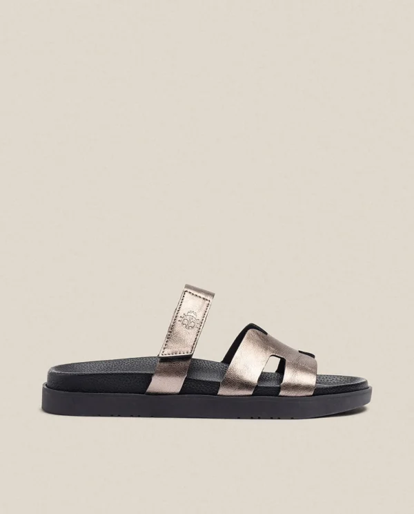 Yokono Flat Sandal MORENA-125 Grey Fashion