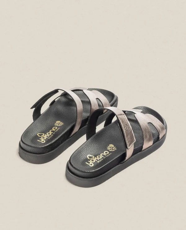 Yokono Flat Sandal MORENA-125 Grey Fashion