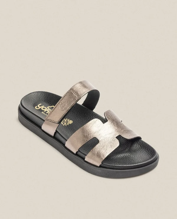 Yokono Flat Sandal MORENA-125 Grey Fashion
