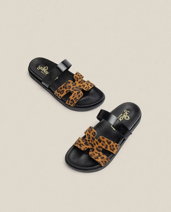 Yokono Flat Sandal MORENA-125 Leopard Store