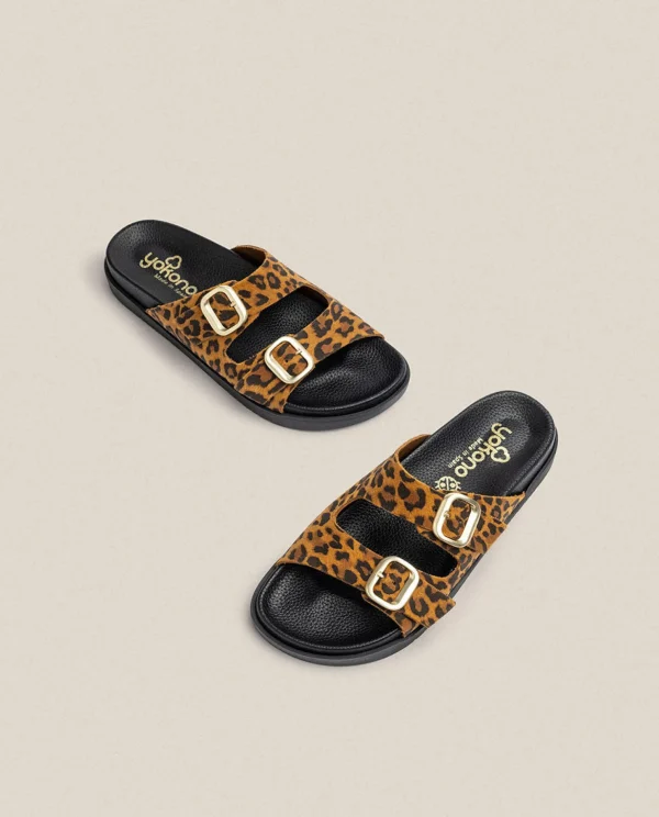 Yokono Flat Sandal MORENA-004 Leopard Online