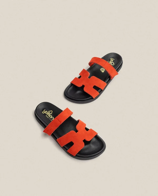 Yokono Flat Sandal MORENA-125 Red Hot