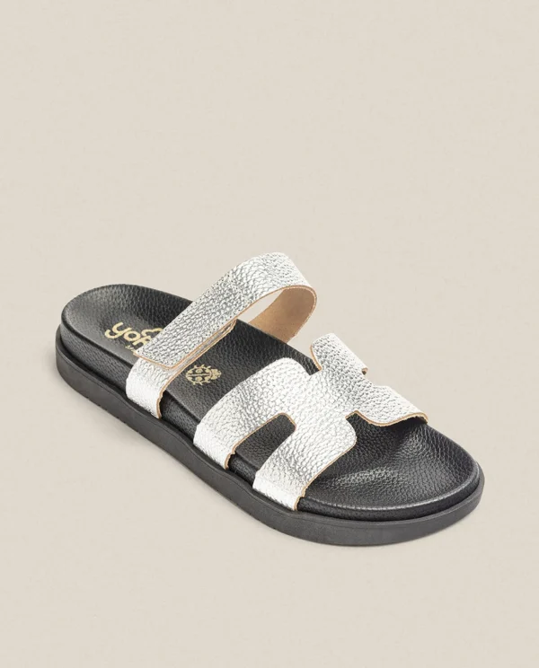 Yokono Flat Sandal MORENA-125 Silver Cheap