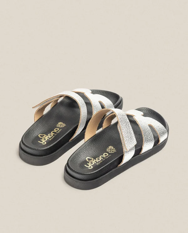 Yokono Flat Sandal MORENA-125 Silver Cheap