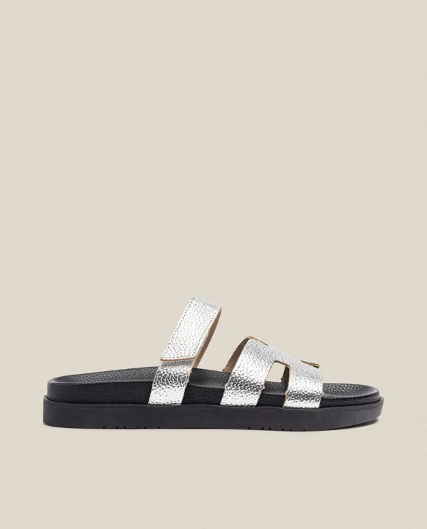 Yokono Flat Sandal MORENA-125 Silver Cheap