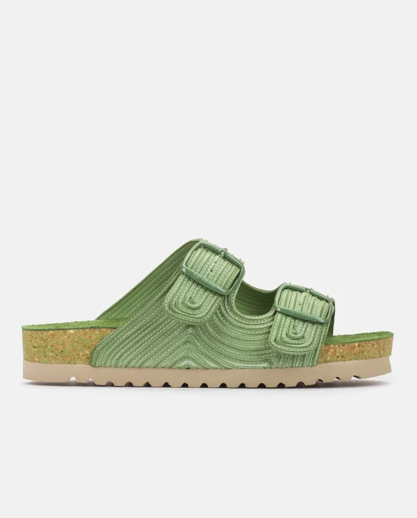 Yokono Flat Sandal NOJA-003 Green Outlet