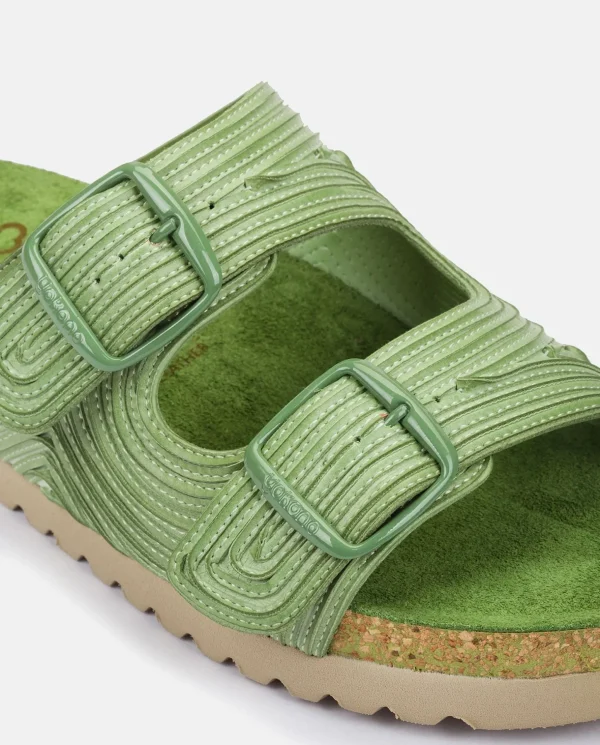 Yokono Flat Sandal NOJA-003 Green Outlet