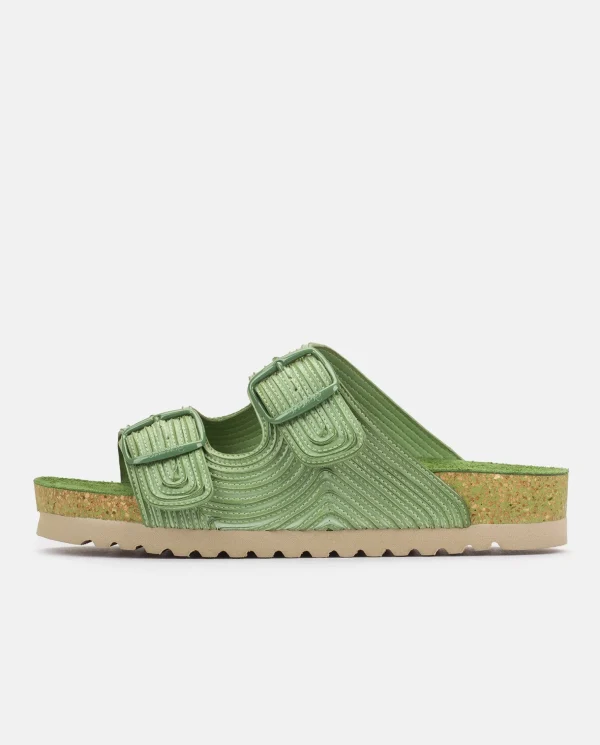 Yokono Flat Sandal NOJA-003 Green Outlet