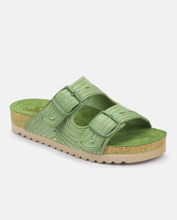 Yokono Flat Sandal NOJA-003 Green Outlet