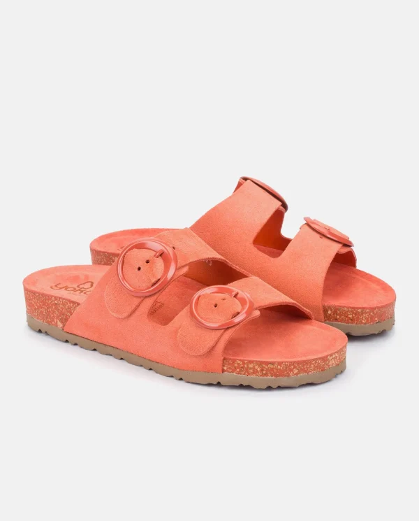 Yokono Flat Sandal ROLAN-700 Coral Discount
