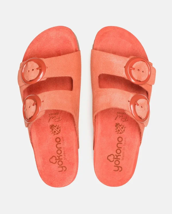Yokono Flat Sandal ROLAN-700 Coral Discount