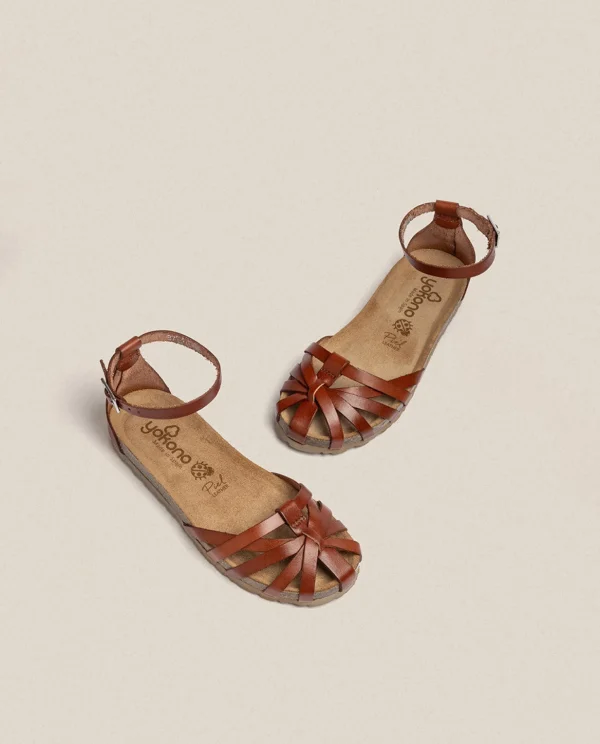 Yokono Flat Sandal Villa 011 Brown New