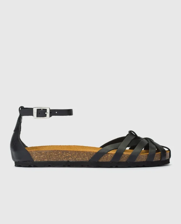 Yokono Flat Sandal VILLA-011 Black Cheap