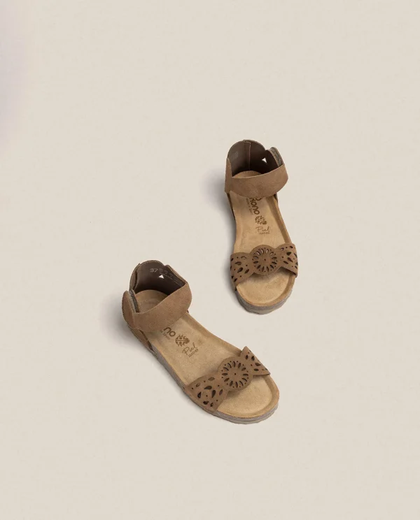 Yokono Flat Sandal VILLA-086 Brown Fashion