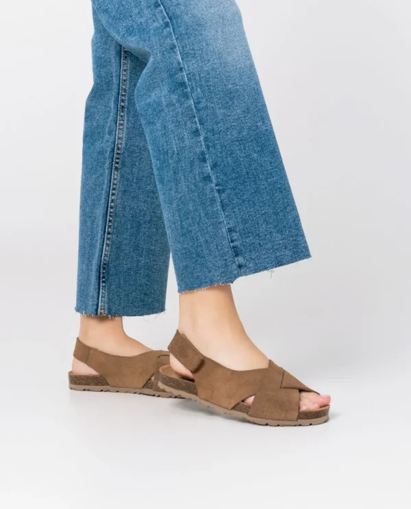 Yokono Flat Sandal VILLA-175 Brown Sale