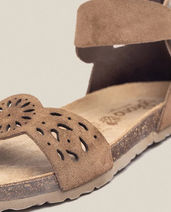 Yokono Flat Sandal VILLA-086 Brown Fashion