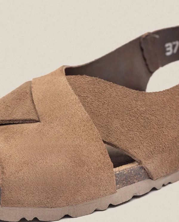 Yokono Flat Sandal VILLA-175 Brown Sale