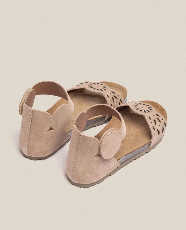 Yokono Flat Sandal VILLA-086 Brown Cheap