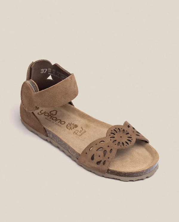 Yokono Flat Sandal VILLA-086 Brown Fashion