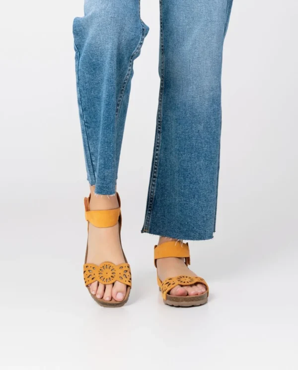 Yokono Flat Sandal VILLA-086 Orange Discount
