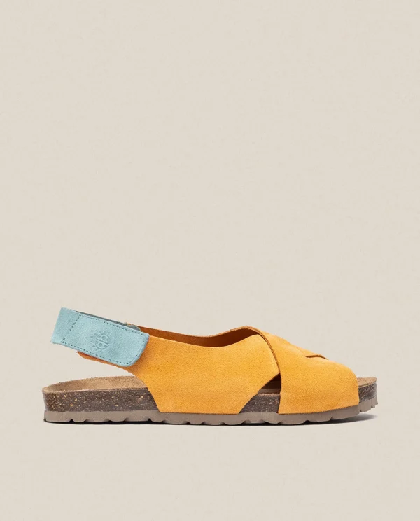 Yokono Flat Sandal VILLA-175 Orange Cheap