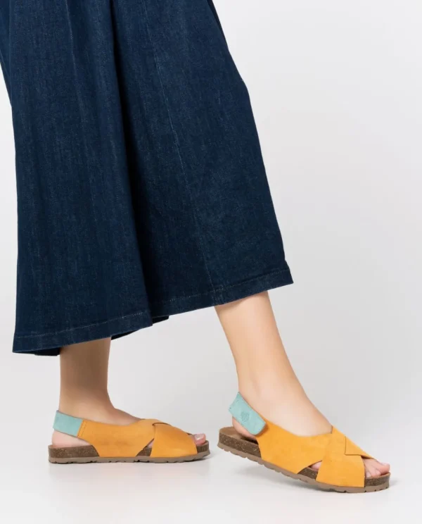 Yokono Flat Sandal VILLA-175 Orange Cheap