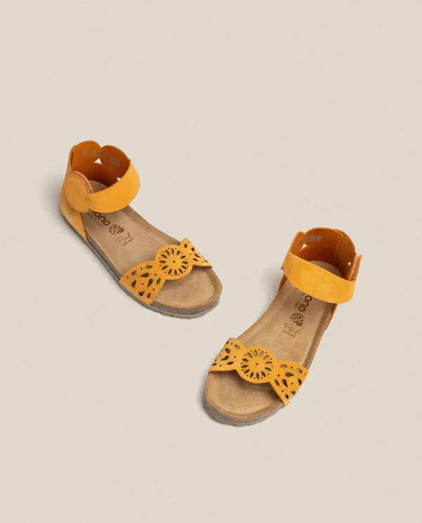 Yokono Flat Sandal VILLA-086 Orange Discount